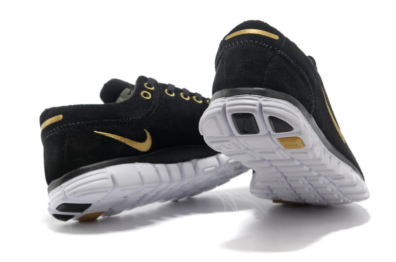 Nike Free 3.0 Fur New  Mens Shoes Black Gold (3)